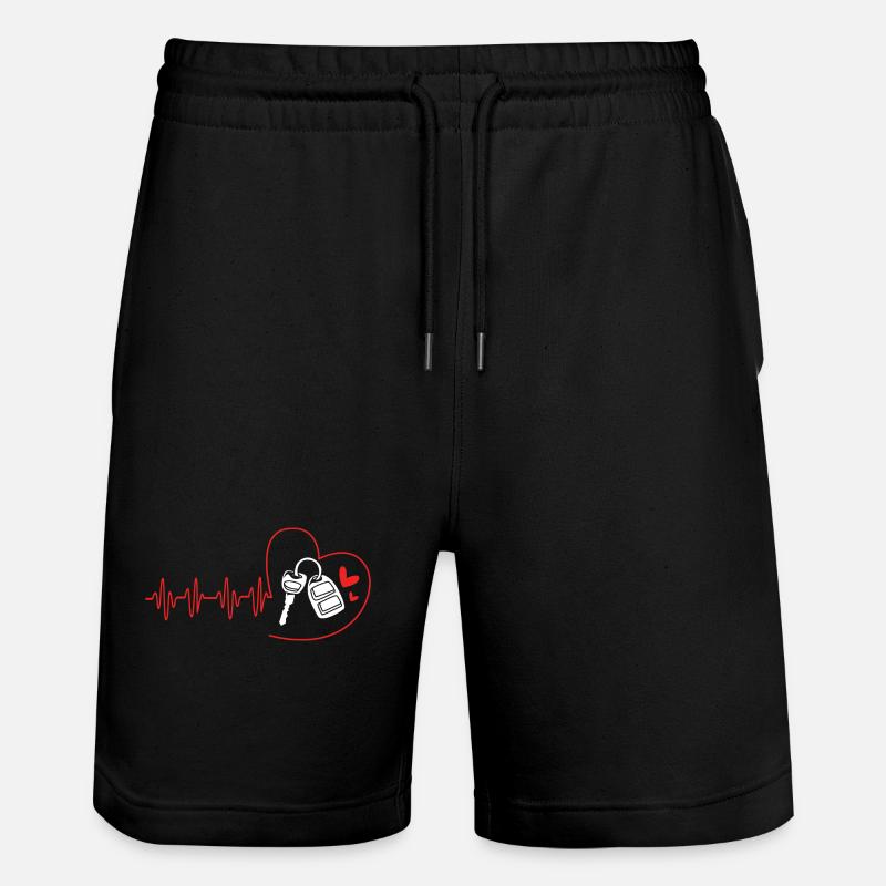 Autofahrer - Stanley/Stella Unisex Bio Joggingshorts Trainer  - Schwarz