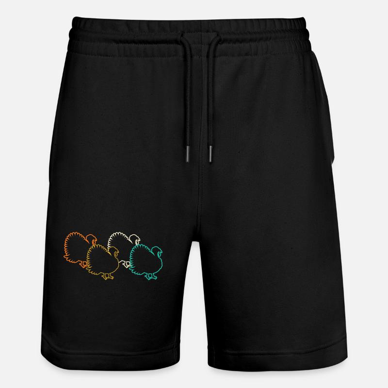 Poulets Coq Dinde - Short de jogging bio TRAINER Stanley/Stella unisexe - noir