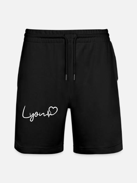 Lyon heartbeat - Stanley/Stella Trainer Unisex Organic Jogging Shorts - black