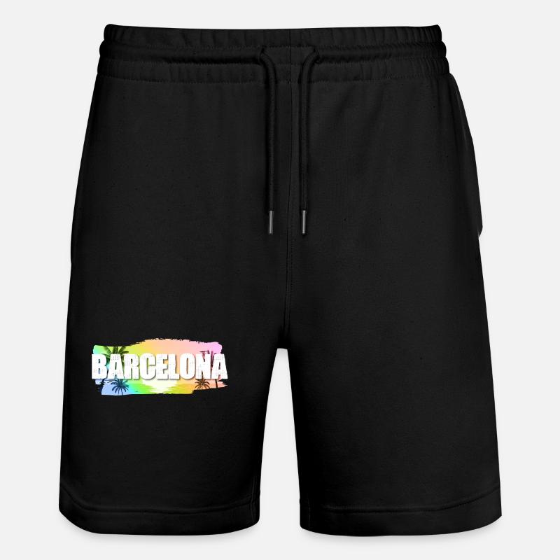 Barcelone - Short de jogging bio TRAINER Stanley/Stella unisexe - noir