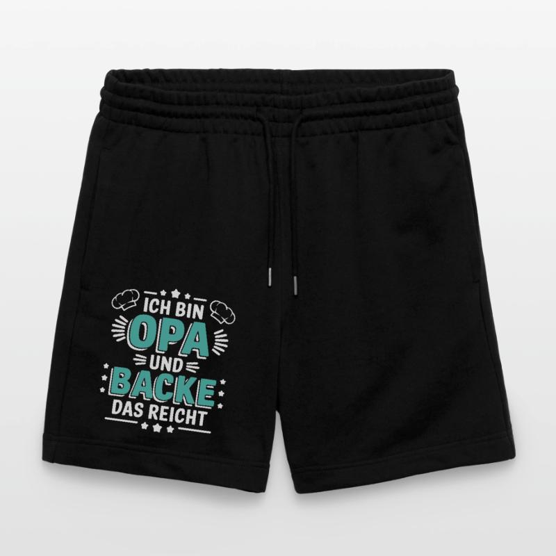 Ich bin Opa und backe lustiger Opa Bäcker Spruch. Stanley/Stella Unisex Bio Joggingshorts Trainer 