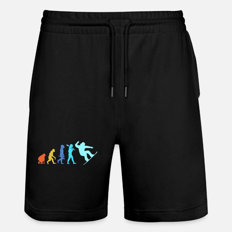 Snowboard Snowboard Vacances snowboard Snowboarders - Short de jogging bio TRAINER Stanley/Stella unisexe - noir