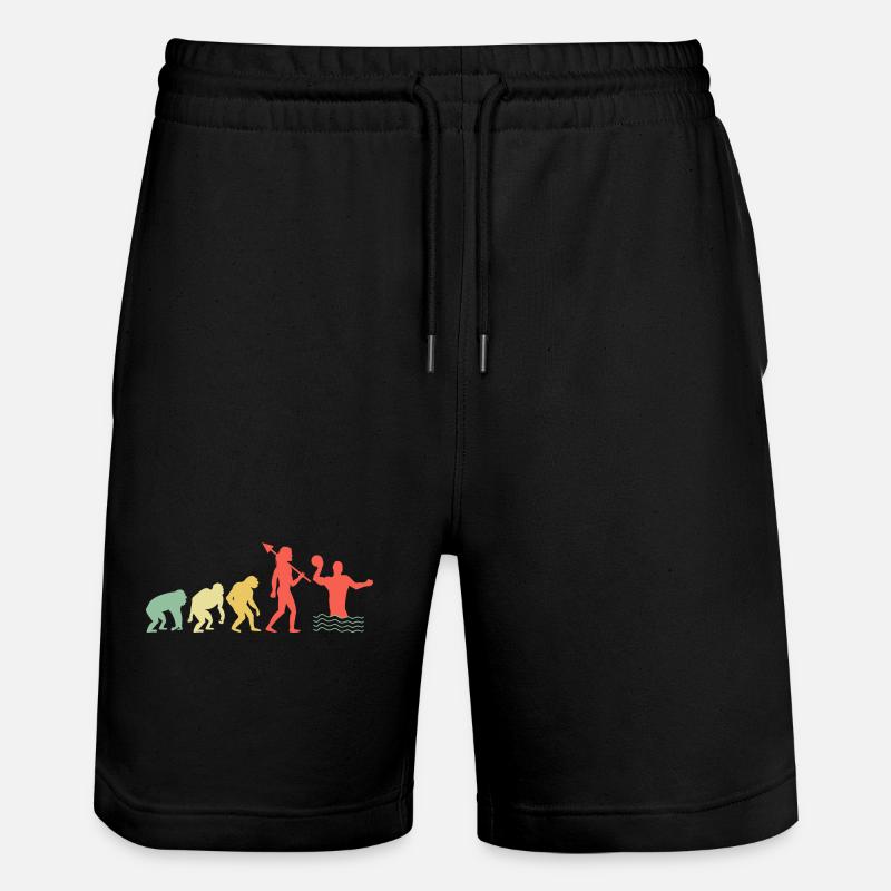 Evolution Wasserballspieler Aquatic Polo - Stanley/Stella Unisex Bio Joggingshorts Trainer  - Schwarz