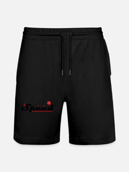 Speed lettering - Speed 55 - Stanley/Stella Trainer Unisex Organic Jogging Shorts - black