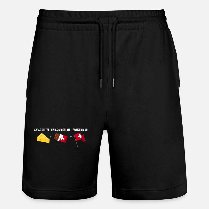Fromage Suisse - Short de jogging bio TRAINER Stanley/Stella unisexe - noir