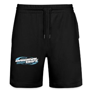 Original 1994 Retro Vintage Birthday Gift - Stanley/Stella Trainer Unisex Organic Jogging Shorts - black - Front - Nik (191cm) & Marisol (170cm)