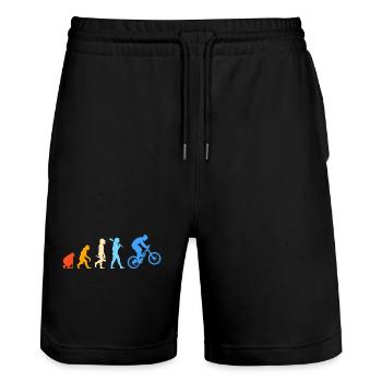 VTT VTT VTT - Short de jogging bio TRAINER Stanley/Stella unisexe - noir - Devant - Nik (191cm) & Marisol (170cm)
