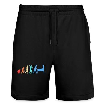 Flipper Boîte de flipper - Short de jogging bio TRAINER Stanley/Stella unisexe - noir - Devant - Nik (191cm) & Marisol (170cm)