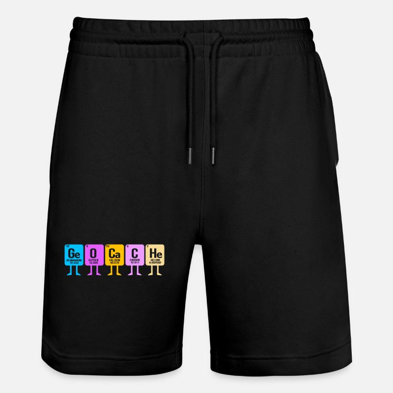 Géocaching Geocacher Geocacher Tableau périodique - Short de jogging bio TRAINER Stanley/Stella unisexe - noir