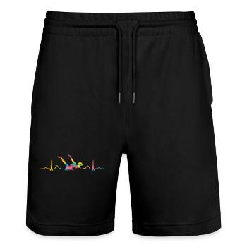 Synchronschwimmen Team Artistic Swim - Stanley/Stella Unisex Bio Joggingshorts Trainer  - Schwarz - Vorne - Nik (191cm) & Marisol (170cm)