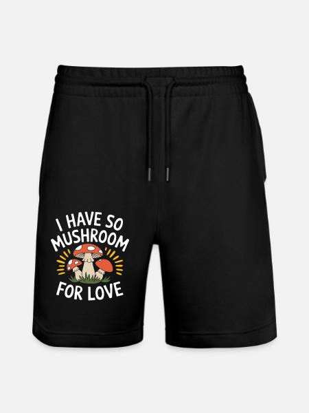 Champignons Champignons Champignon Champignon - Short de jogging bio TRAINER Stanley/Stella unisexe - noir
