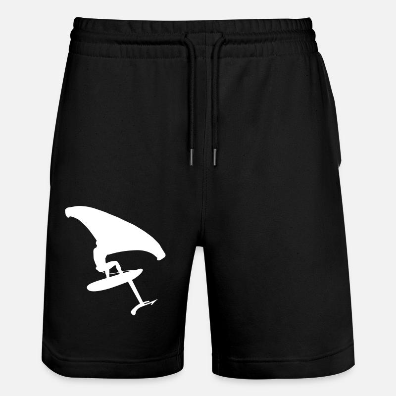 Wingsurfer dynamique sur l’eau - Short de jogging bio TRAINER Stanley/Stella unisexe - noir