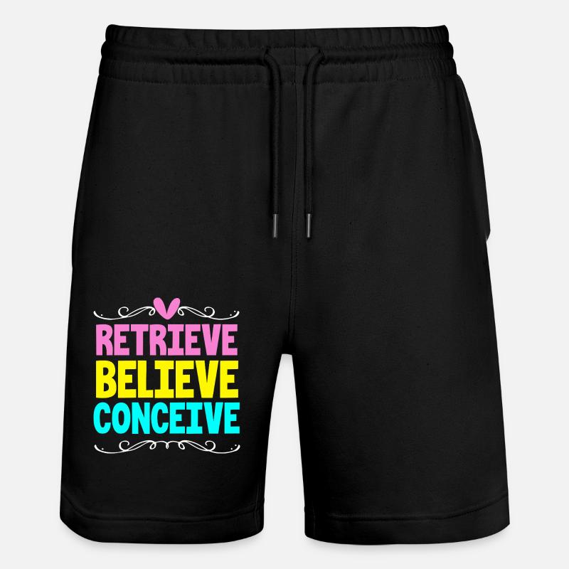 Transfert d’embryons de jour fœtus - Short de jogging bio TRAINER Stanley/Stella unisexe - noir
