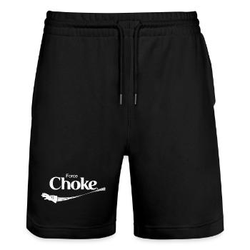 Drôle - Short de jogging bio TRAINER Stanley/Stella unisexe - noir - Devant - Nik (191cm) & Marisol (170cm)