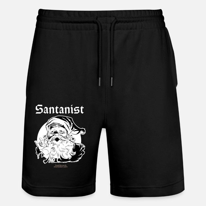 Santaniste de Noël - Short de jogging bio TRAINER Stanley/Stella unisexe - noir