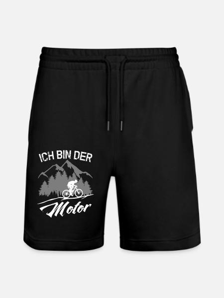 MTB - ICH BIN DER MOTOR - ohne Akku - Stanley/Stella Unisex Bio Joggingshorts Trainer - Schwarz