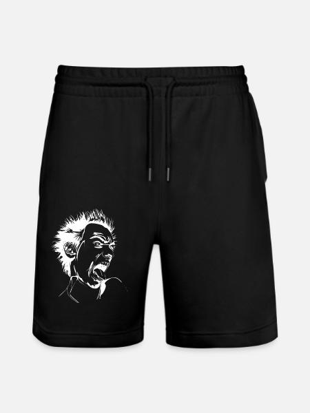 Punk - Stanley/Stella Trainer Unisex Organic Jogging Shorts - black