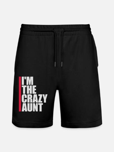 at The Crazy Aunt - Stanley/Stella Trainer Unisex Organic Jogging Shorts - black