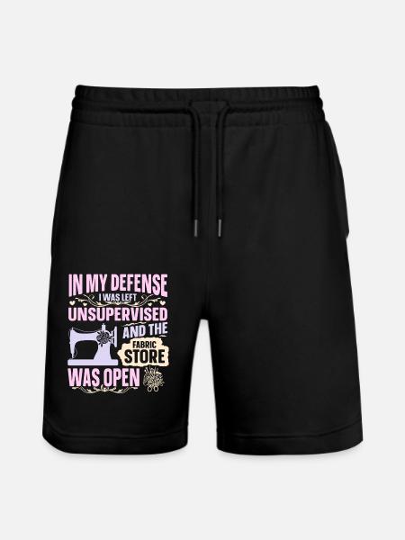 sew - Stanley/Stella Trainer Unisex Organic Jogging Shorts - black