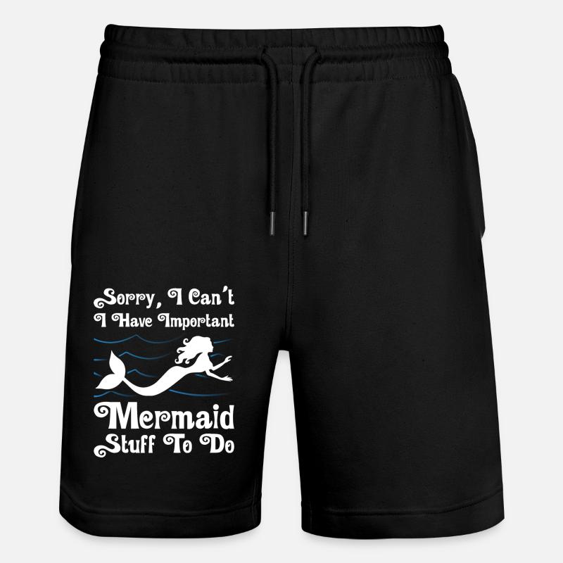 Stuff To Do Mermaid - Stanley/Stella Trainer Unisex Organic Jogging Shorts - black