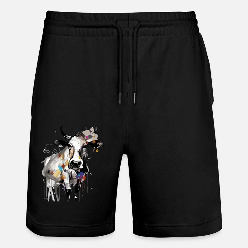 Book la vache - Short de jogging bio TRAINER Stanley/Stella unisexe - noir