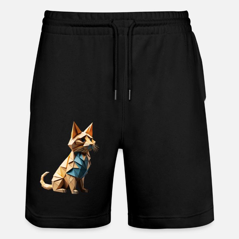 chat origami 2 - Short de jogging bio TRAINER Stanley/Stella unisexe - noir
