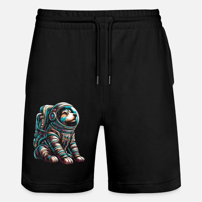 Chien astronaute - Short de jogging bio TRAINER Stanley/Stella unisexe - noir