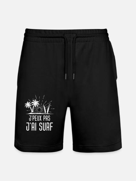 Surfeur surfeuse surf - Short de jogging bio TRAINER Stanley/Stella unisexe - noir