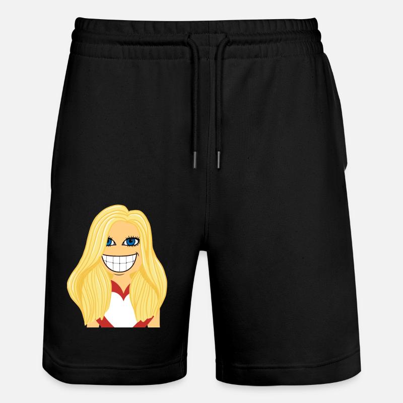 Femme blonde amoureuse - Short de jogging bio TRAINER Stanley/Stella unisexe - noir
