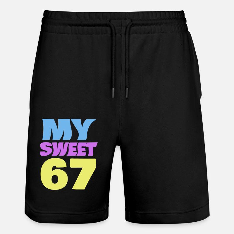 67 - Short de jogging bio TRAINER Stanley/Stella unisexe - noir