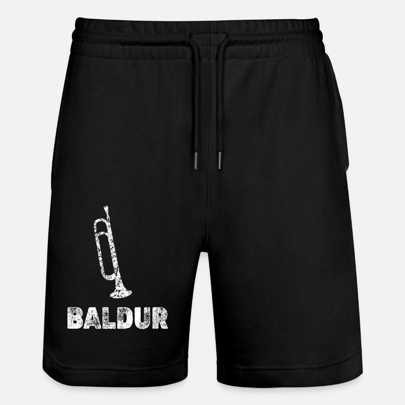 Blasmusik Baldur - Stanley/Stella Unisex Bio Joggingshorts Trainer  - Schwarz