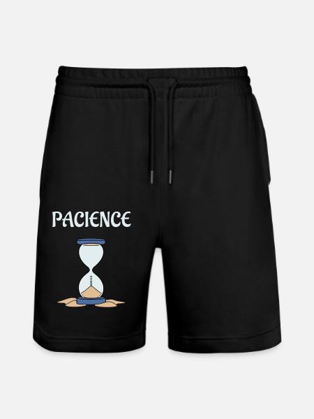 Sablier pacience - Short de jogging bio TRAINER Stanley/Stella unisexe - noir