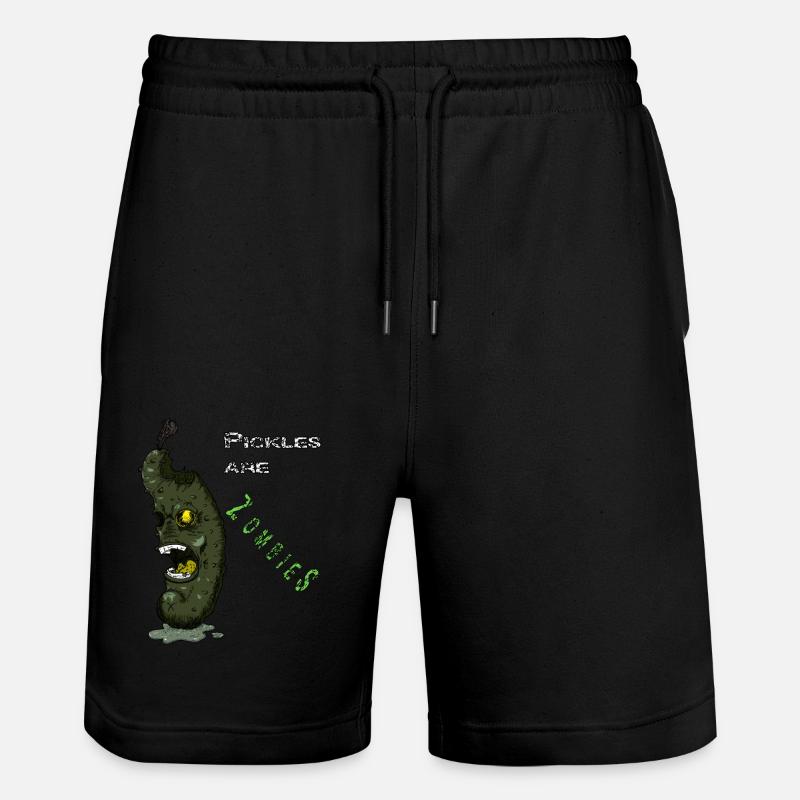 Gurken sind ZOMBIES! - Stanley/Stella Unisex Bio Joggingshorts Trainer  - Schwarz