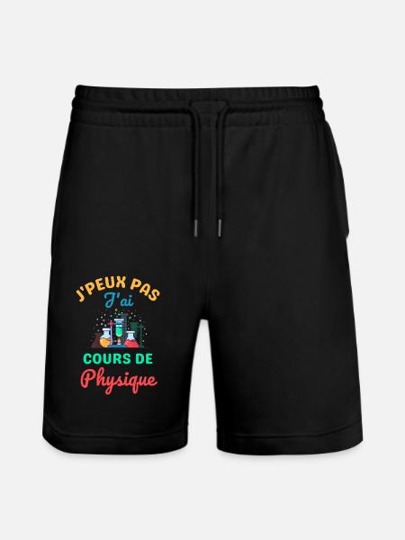 Cours de physique - Short de jogging bio TRAINER Stanley/Stella unisexe - noir