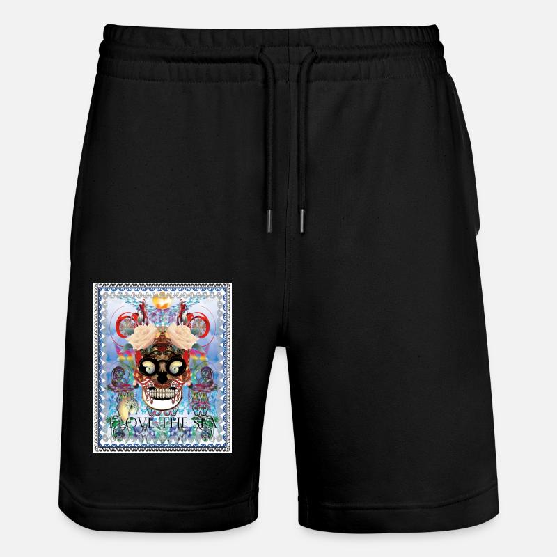 Crâne de mer - Short de jogging bio TRAINER Stanley/Stella unisexe - noir
