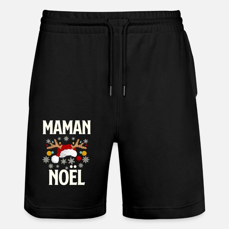 Maman Noël - Short de jogging bio TRAINER Stanley/Stella unisexe - noir