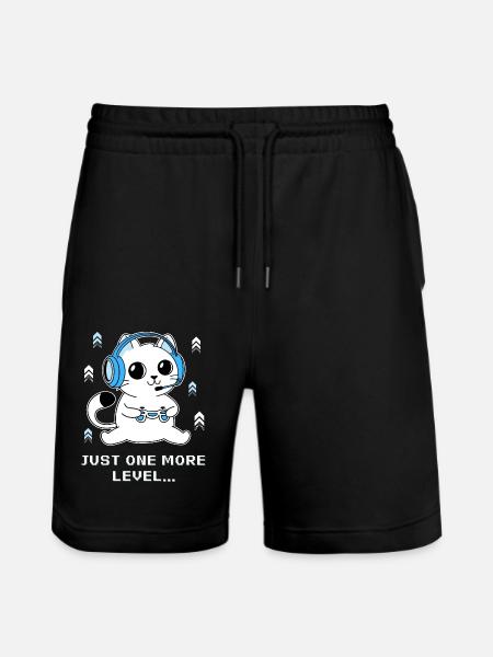 Nur noch eine Ebene - Stanley/Stella Unisex Bio Joggingshorts Trainer - Schwarz