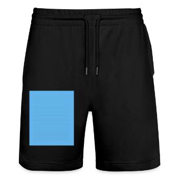 Berlin #1 - Stanley/Stella Trainer Unisex Organic Jogging Shorts - black - Front - Nik (191cm) & Marisol (170cm)