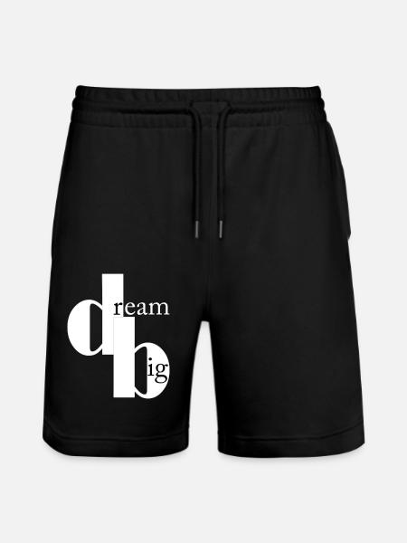 dream big - Stanley/Stella Trainer Unisex Organic Jogging Shorts - black