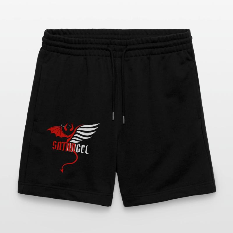 Angel devil devil good evil good evil joke Stanley/Stella Trainer Unisex Organic Jogging Shorts