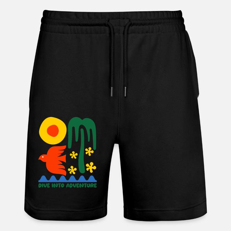 Été et plage - Short de jogging bio TRAINER Stanley/Stella unisexe - noir
