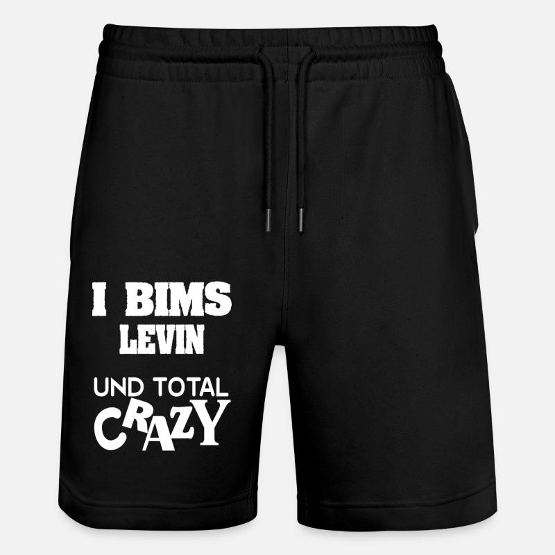 Prénom Levin - Short de jogging bio TRAINER Stanley/Stella unisexe - noir