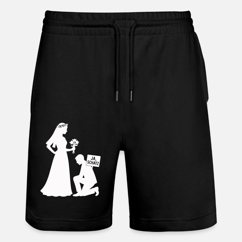 ehepaar - Stanley/Stella Unisex Bio Joggingshorts Trainer  - Schwarz