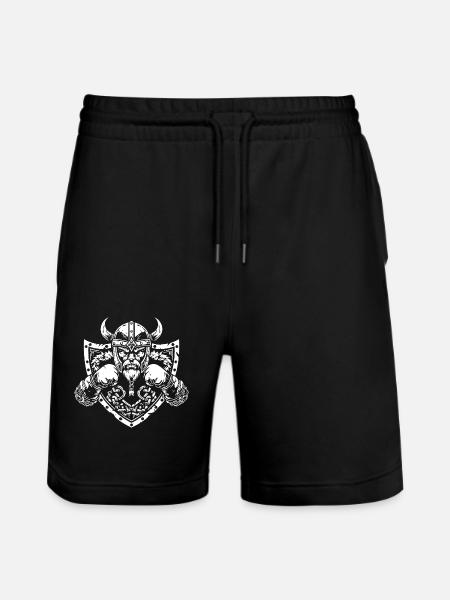 Viking Boxer Boxing MMA - Stanley/Stella Trainer Unisex Organic Jogging Shorts - black