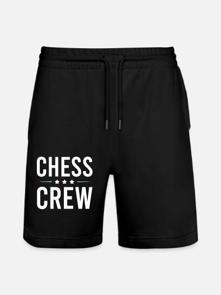 Chess Crew - Stanley/Stella Unisex Bio Joggingshorts Trainer  - Schwarz