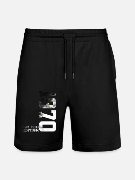 56TH BIRTHDAY LIMITED EDITION 1970 - Stanley/Stella Trainer Unisex Organic Jogging Shorts - black
