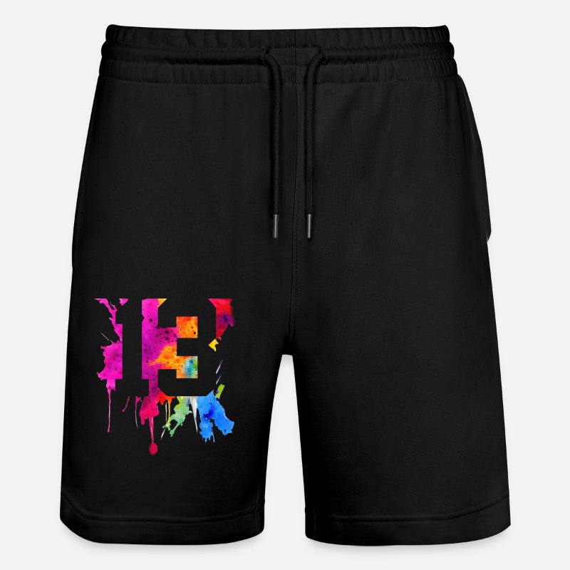 13 ANS 13E ANNIVERSAIRE - Short de jogging bio TRAINER Stanley/Stella unisexe - noir