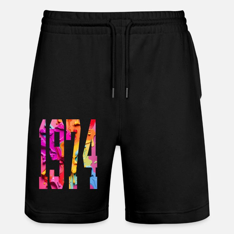 BUNT 52E ANNIVERSAIRE 1974 - Short de jogging bio TRAINER Stanley/Stella unisexe - noir