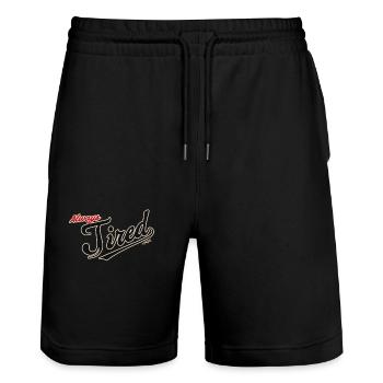Toujours fatigué - Short de jogging bio TRAINER Stanley/Stella unisexe - noir - Devant - Nik (191cm) & Marisol (170cm)