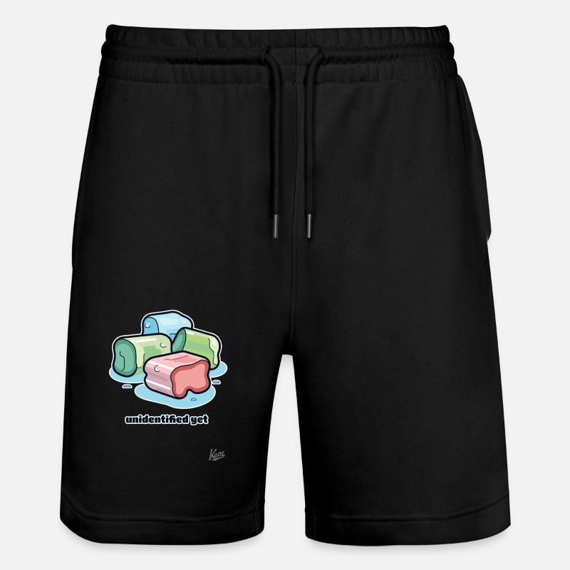 Unknown chewing gum object - Stanley/Stella Trainer Unisex Organic Jogging Shorts - black
